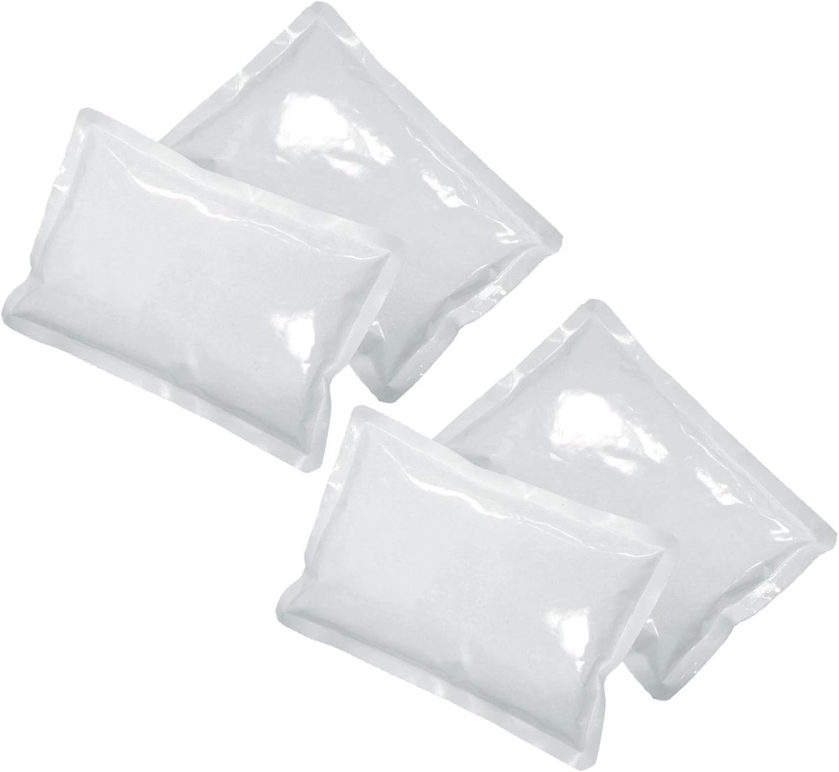 Four ChillSwift gel cooling packs in a row