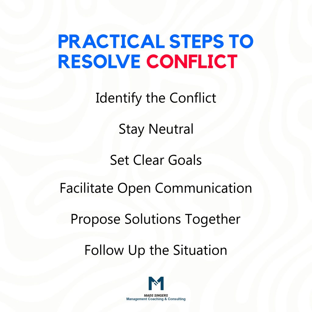 steps to Actively Resolve Conflicts