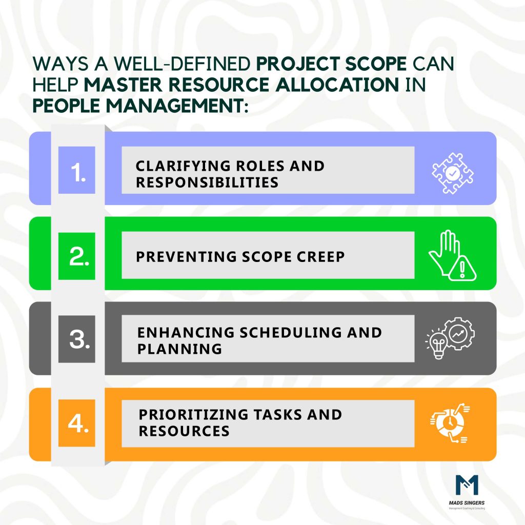 Clear project scope in master resource allocation in people managementf