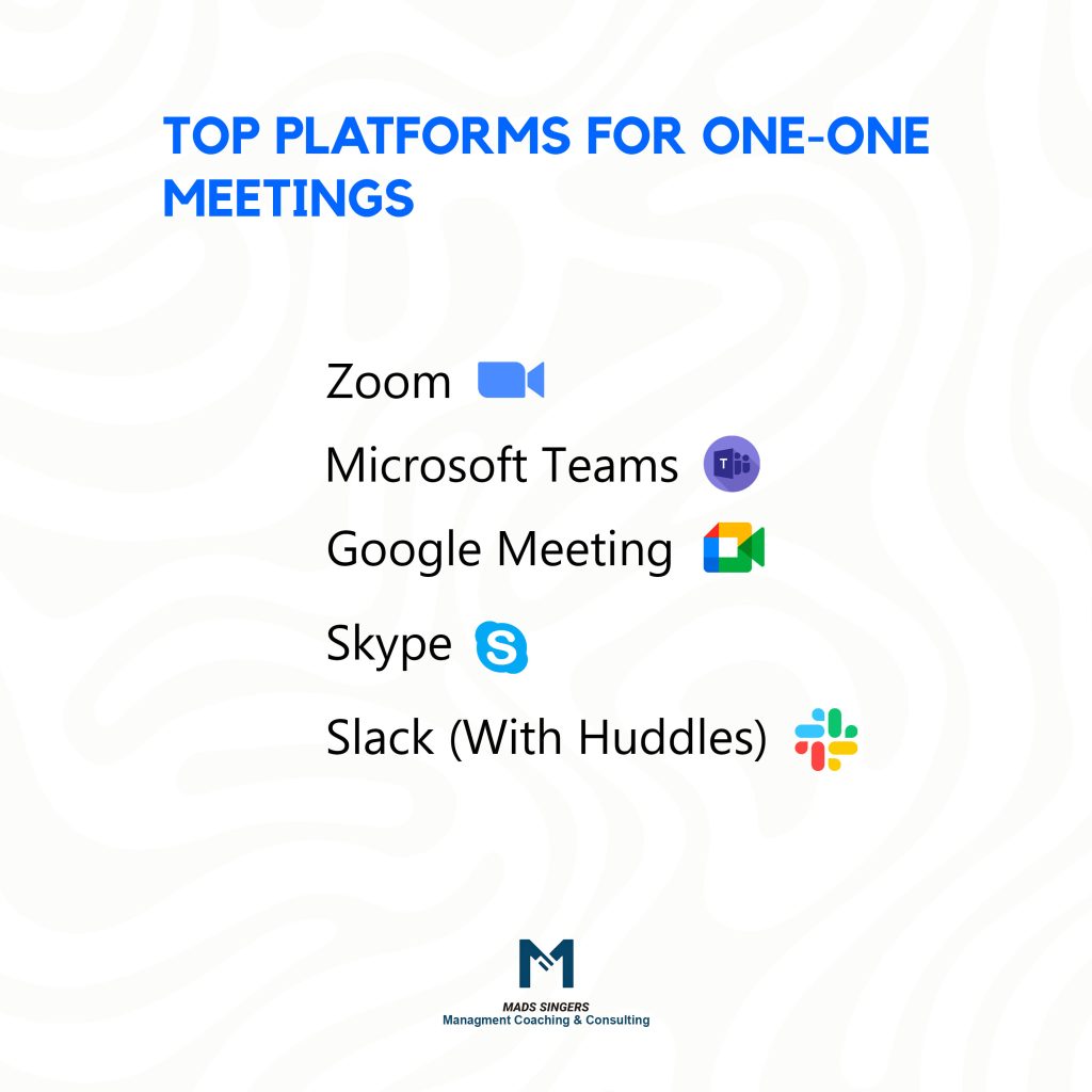 Top platforms for 1 on 1 meetings