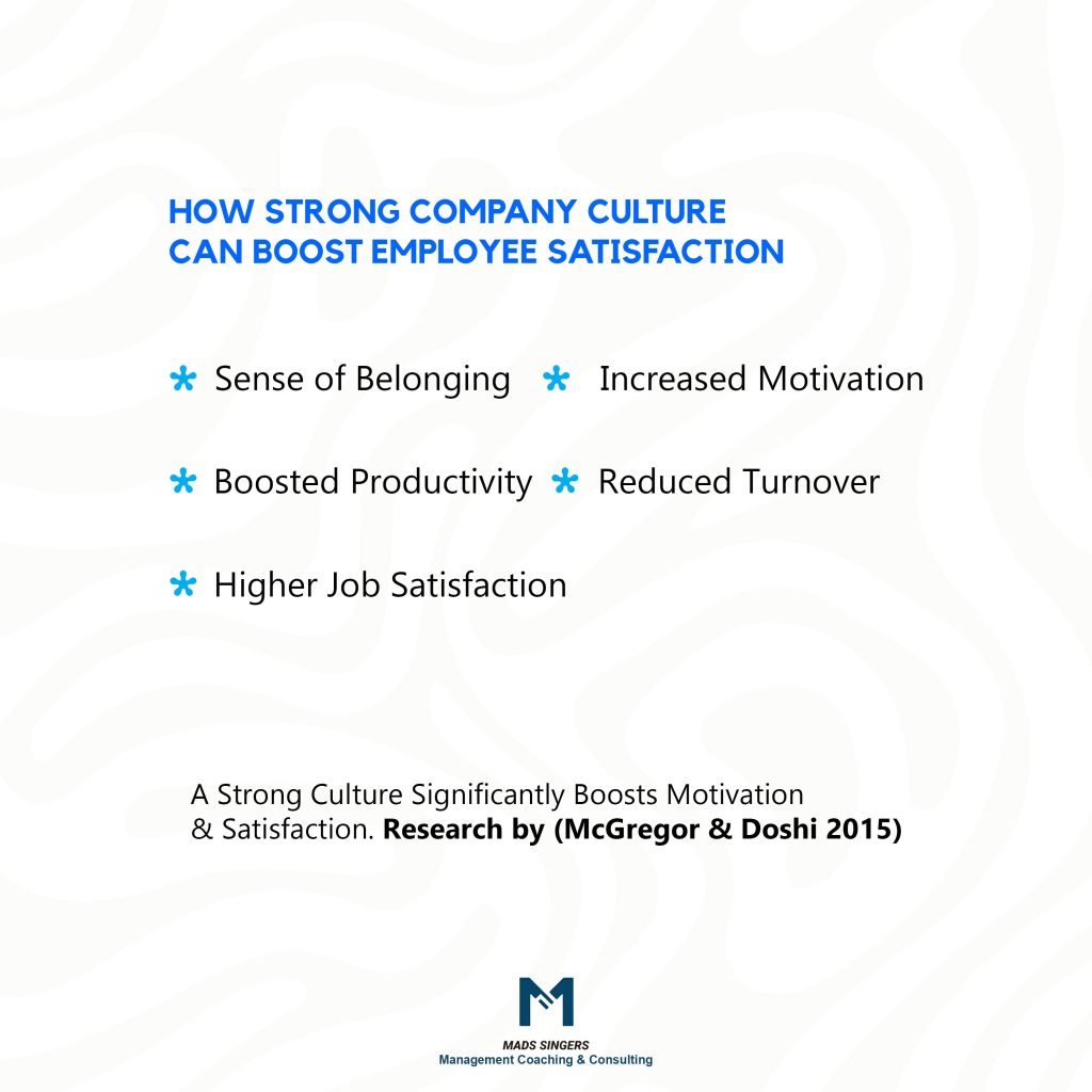 How company culture boosts employee satisfaction