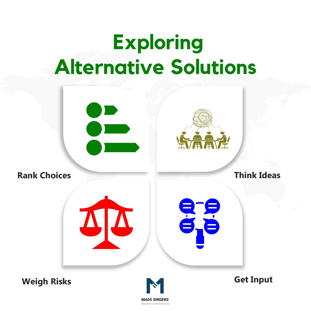 Identify Alternative Solutions while making decisions