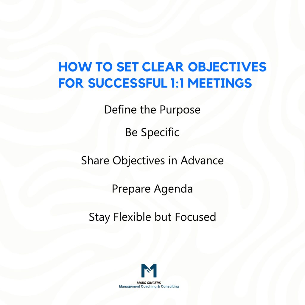 How to Set Clear Objectives for one on one meetings