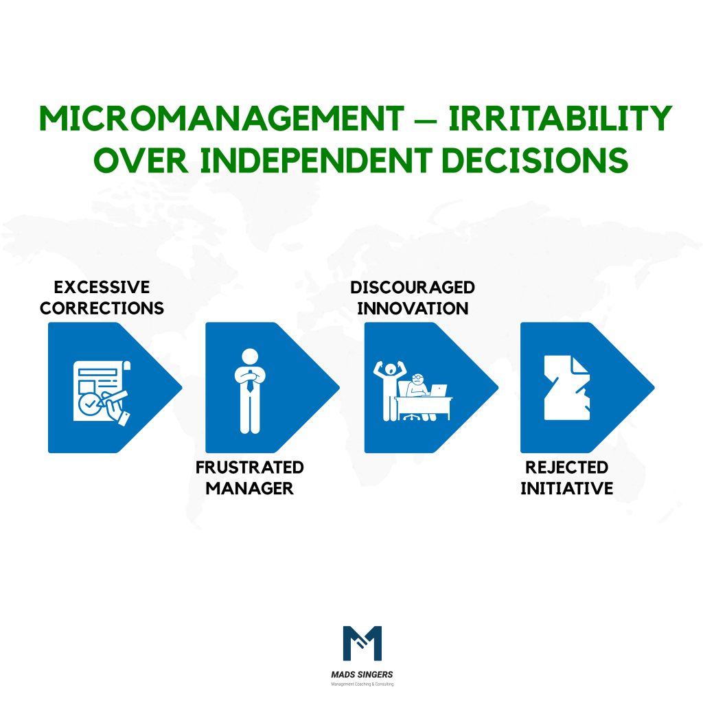 irritability over independent decisions in micromangement