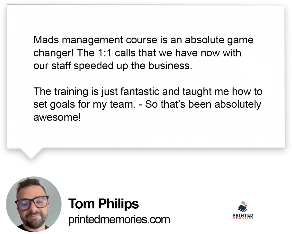 Client testimonial for Mads Singers
